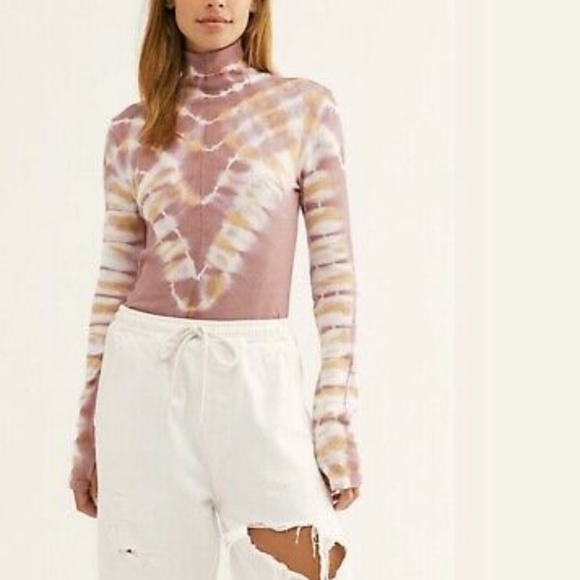 Free People Tops - We The Free Psychedelic Turtleneck